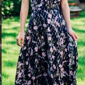 Brand new with tags never worn Shoshanna navy and lavender Dress
